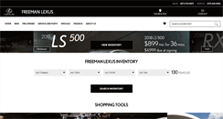 Desktop Screenshot of freemanlexus.com