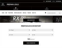 Tablet Screenshot of freemanlexus.com